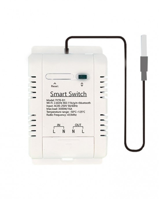 20A Smart WiFi Temperature Humidity Monitoring Switch TYTHE D1 with Remote Control Real Time Monitoring Comprehensive Record Keeping AC 85 250V High Current Compatibility Ideal for Smart Home Automation 20A Smart WiFi Temperature Humidity Monitoring Switch TYTHE D1 with Remote Control Real Time Monitoring Comprehensive Record Keeping AC 85 250V High Current Compatibility Ideal for Smart Home Automation