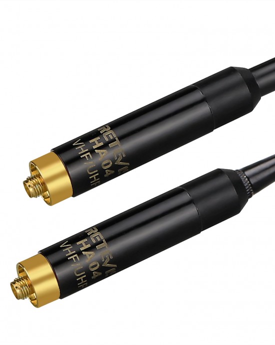 Retevis HA04 Two Way Radio Antenna Telescopic SMA F UV Dualband 144 430MHz Handheld Antenna for Retevis H777 RT29 RT5R Walkie Talkies Retevis HA04 Two Way Radio Antenna Telescopic SMA F UV Dualband 144 430MHz Handheld Antenna for Retevis H777 RT29 RT5R Walkie Talkies