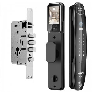 CS7 3D Face 30 300mm Lock Body Smart Door Lock Security Camera Monitor Lock Intelligent Fingerprint Password Biometric Electronic Key Unlock Doorlock