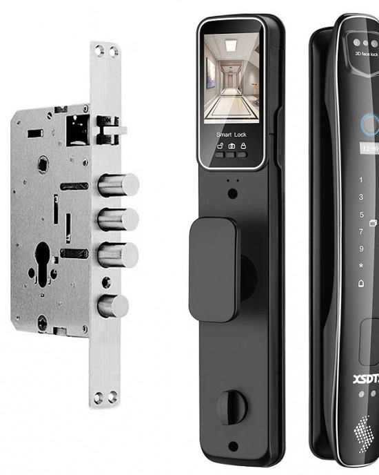 CS7 3D Face 30 300mm Lock Body Smart Door Lock Security Camera Monitor Lock Intelligent Fingerprint Password Biometric Electronic Key Unlock Doorlock CS7 3D Face 30 300mm Lock Body Smart Door Lock Security Camera Monitor Lock Intelligent Fingerprint Password Biometric Electronic Key Unlock Doorlock