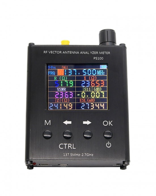 PS100 Antenna Analyzer Standing Wave Meter 137 5MHz 2 7GHz UV RF PS100 Antenna Analyzer Standing Wave Meter 137 5MHz 2 7GHz UV RF