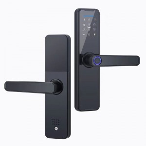 WAFU WF  H6 Tuya bluetooth Digital Electronic Lock Smart Door Lock Fingerprint Card Password Key Unlock Security Anti  theft Smart Home Hotel Office