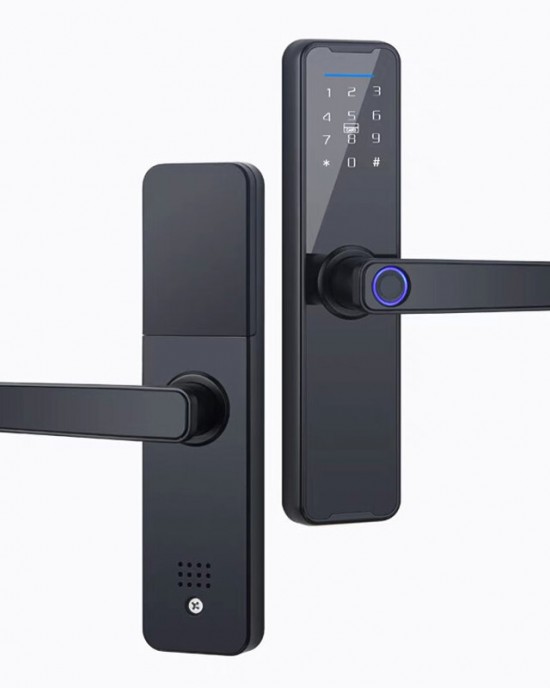 WAFU WF H6 Tuya bluetooth Digital Electronic Lock Smart Door Lock Fingerprint Card Password Key Unlock Security Anti theft Smart Home Hotel Office WAFU WF H6 Tuya bluetooth Digital Electronic Lock Smart Door Lock Fingerprint Card Password Key Unlock Security Anti theft Smart Home Hotel Office