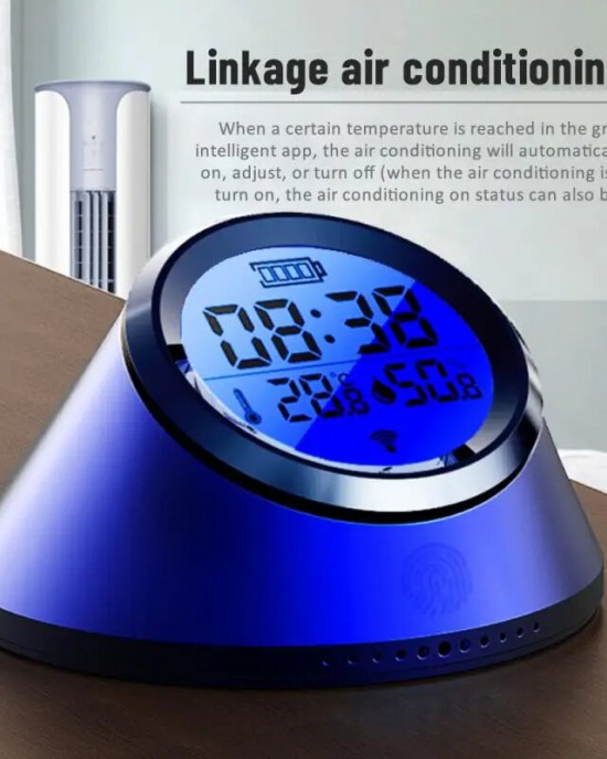 YXZBTHP 1 Tuya Smart Zigbe Temperature and Humidity Sensor Clock with Screen Backlight Temperature and Humidity Meter Display Smart Home Hygrometer Thermometer Work with Alexa Google Home YXZBTHP 1 Tuya Smart Zigbe Temperature and Humidity Sensor Clock with Screen Backlight Temperature and Humidity Meter Display Smart Home Hygrometer Thermometer Work with Alexa Google Home