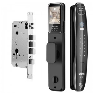CS7 24 240mm Lock Body 3D Face Smart Door Lock Security Camera Monitor Intelligent Fingerprint Password Biometric Electronic Key Unlock Doorlock