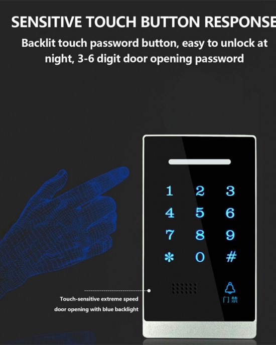 NB08 Security Door Access Control Keypad 1000 User Capacity Support Door Lock Keypad Controller Keyless Entry Pad NB08 Security Door Access Control Keypad 1000 User Capacity Support Door Lock Keypad Controller Keyless Entry Pad