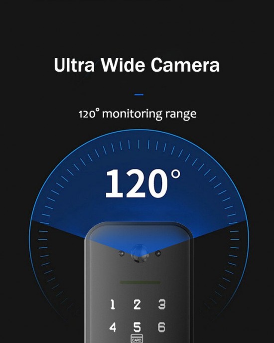 WAFU Tuya WiFi Smart Fingerprint Doorlock with Camera Password Key IC Card APP Unlock Electronic Home Door Lock Built in 3 5inch HD Screen Visual for Home Security Safety WAFU Tuya WiFi Smart Fingerprint Doorlock with Camera Password Key IC Card APP Unlock Electronic Home Door Lock Built in 3 5inch HD Screen Visual for Home Security Safety