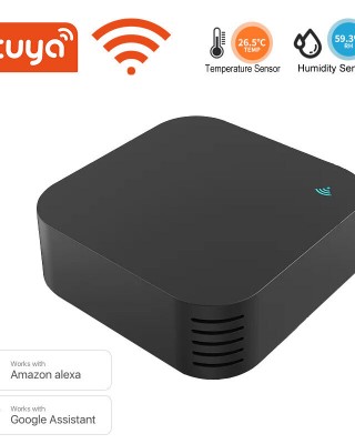 S06 Pro Tuya Smart IR Remote Control Built  in Temperature and Humidity Sensor for Air Conditioner TV DVD AC Works with Alexa Google Home