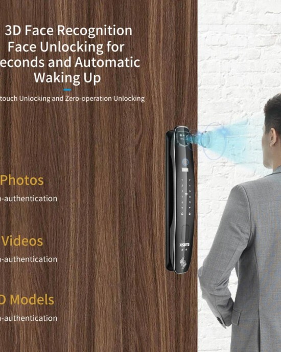 CS7 24 240mm Lock Body 3D Face Smart Door Lock Security Camera Monitor Intelligent Fingerprint Password Biometric Electronic Key Unlock Doorlock CS7 24 240mm Lock Body 3D Face Smart Door Lock Security Camera Monitor Intelligent Fingerprint Password Biometric Electronic Key Unlock Doorlock