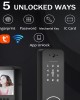 WAFU Tuya WiFi Smart Fingerprint Doorlock with Camera Password Key IC Card APP Unlock Electronic Home Door Lock Built in 3 5inch HD Screen Visual for Home Security Safety WAFU Tuya WiFi Smart Fingerprint Doorlock with Camera Password Key IC Card APP Unlock Electronic Home Door Lock Built in 3 5inch HD Screen Visual for Home Security Safety