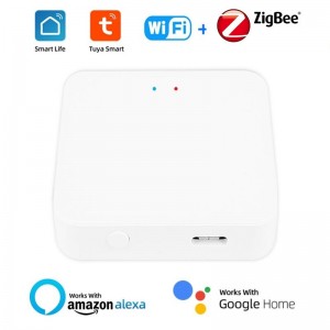 TYZG1 Tuya Smart Home Zigbe Bridge Gateway Hub bluetooth Mesh Zigbe Wireless Bridge Smart Life Remote Control with Alexa Google Home