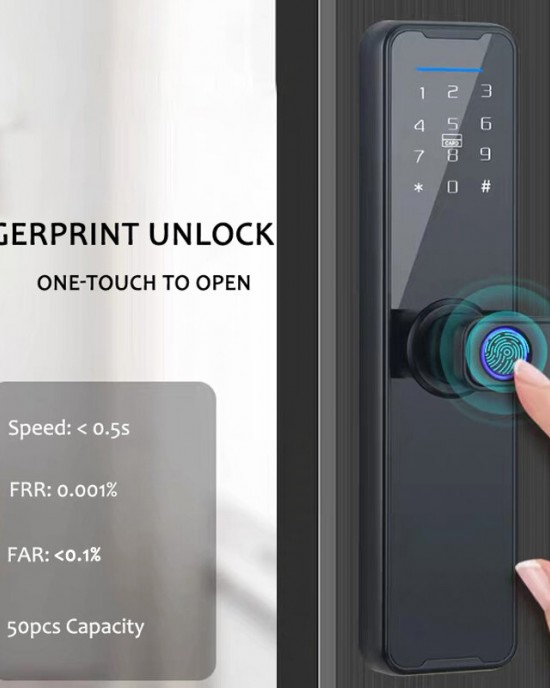 WAFU WF H6 Tuya bluetooth Digital Electronic Lock Smart Door Lock Fingerprint Card Password Key Unlock Security Anti theft Smart Home Hotel Office WAFU WF H6 Tuya bluetooth Digital Electronic Lock Smart Door Lock Fingerprint Card Password Key Unlock Security Anti theft Smart Home Hotel Office