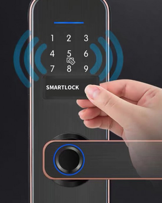 WAFU WF H6 Tuya bluetooth Digital Electronic Lock Smart Door Lock Fingerprint Card Password Key Unlock Security Anti theft Smart Home Hotel Office WAFU WF H6 Tuya bluetooth Digital Electronic Lock Smart Door Lock Fingerprint Card Password Key Unlock Security Anti theft Smart Home Hotel Office