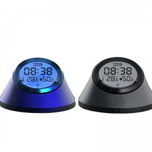 YXZBTHP  1 Tuya Smart Zigbe Temperature and Humidity Sensor Clock with Screen Backlight Temperature and Humidity Meter Display Smart Home Hygrometer Thermometer Work with Alexa Google Home