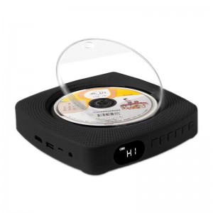 Kecag KC  609 Wall Mounted Home DVD Player Bluetooth CD Player  DVD CD Connectable TV   Plug  In Version  Black