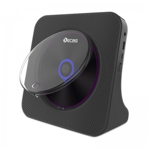 Kecag KC  806 2A Retro Bluetooth Music Disc Album CD Player  Plug  in Version  Black