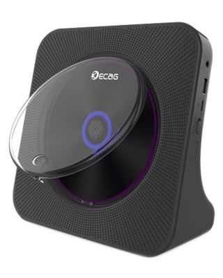Kecag KC  806 2A Retro Bluetooth Music Disc Album CD Player  Plug  in Version  Black