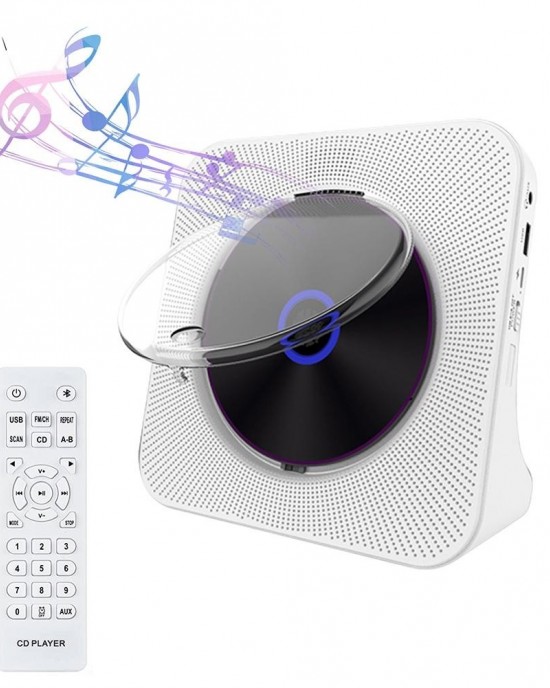 Kecag KC 806 2A Retro Bluetooth Music Disc Album CD Player Plug in Version White Kecag KC 806 2A Retro Bluetooth Music Disc Album CD Player Plug in Version White