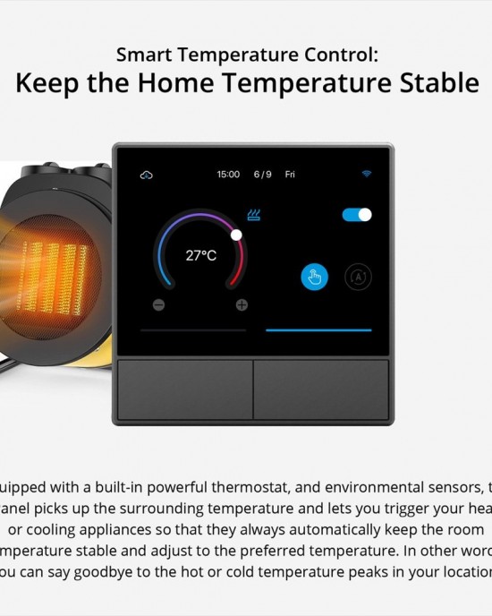 Sonoff NSPanel WiFi Smart Scene Switch Thermostat Temperature All in One Control Touch Screen EU Plug White Sonoff NSPanel WiFi Smart Scene Switch Thermostat Temperature All in One Control Touch Screen EU Plug White
