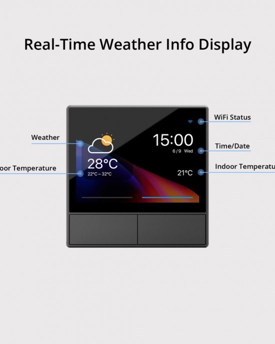 Sonoff NSPanel WiFi Smart Scene Switch Thermostat Temperature All in One Control Touch Screen US Plug White Sonoff NSPanel WiFi Smart Scene Switch Thermostat Temperature All in One Control Touch Screen US Plug White