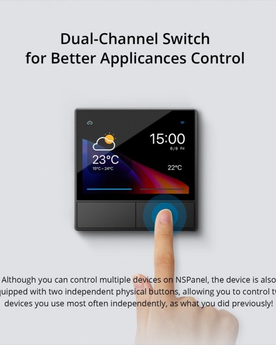 Sonoff NSPanel WiFi Smart Scene Switch Thermostat Temperature All in One Control Touch Screen US Plug White Sonoff NSPanel WiFi Smart Scene Switch Thermostat Temperature All in One Control Touch Screen US Plug White