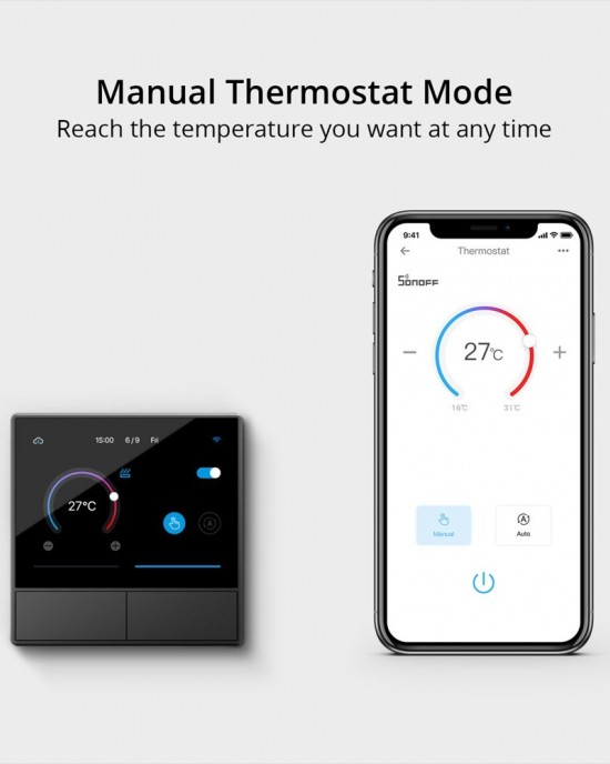Sonoff NSPanel WiFi Smart Scene Switch Thermostat Temperature All in One Control Touch Screen US Plug White Sonoff NSPanel WiFi Smart Scene Switch Thermostat Temperature All in One Control Touch Screen US Plug White