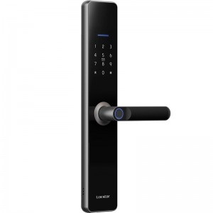 LOCSTAR Wifi Fingerprint Lock Home Security Door Password Lock Supports APP Remote Unlocking  Space Gray