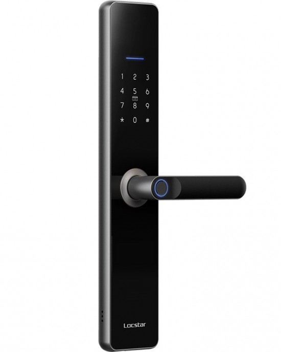 LOCSTAR Wifi Fingerprint Lock Home Security Door Password Lock Supports APP Remote Unlocking Space Gray LOCSTAR Wifi Fingerprint Lock Home Security Door Password Lock Supports APP Remote Unlocking Space Gray