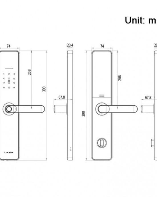 LOCSTAR Wifi Fingerprint Lock Home Security Door Password Lock Supports APP Remote Unlocking Space Gray LOCSTAR Wifi Fingerprint Lock Home Security Door Password Lock Supports APP Remote Unlocking Space Gray