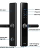 LOCSTAR Wifi Fingerprint Lock Home Security Door Password Lock Supports APP Remote Unlocking Space Gray LOCSTAR Wifi Fingerprint Lock Home Security Door Password Lock Supports APP Remote Unlocking Space Gray