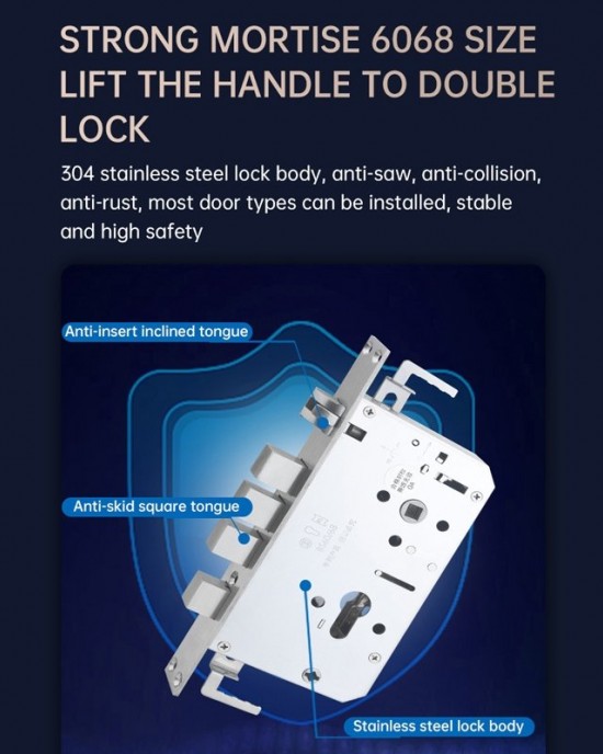 LOCSTAR Wifi Fingerprint Lock Home Security Door Password Lock Supports APP Remote Unlocking Space Gray LOCSTAR Wifi Fingerprint Lock Home Security Door Password Lock Supports APP Remote Unlocking Space Gray