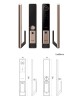 LOCSTAR T100A 3D Face Recognition Fingerprint Code Card Digital Door Lock Rose Gold LOCSTAR T100A 3D Face Recognition Fingerprint Code Card Digital Door Lock Rose Gold