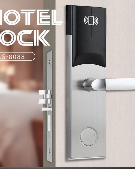 LOCSTAR 8088 RFID Card Mechnical Key Unlock Hotel Door Lock Rose Gold LOCSTAR 8088 RFID Card Mechnical Key Unlock Hotel Door Lock Rose Gold
