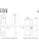 LOCSTAR 8088 RFID Card Mechnical Key Unlock Hotel Door Lock Rose Gold LOCSTAR 8088 RFID Card Mechnical Key Unlock Hotel Door Lock Rose Gold