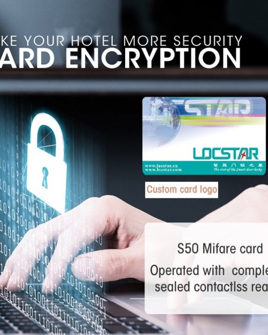 LOCSTAR 8088 RFID Card Mechnical Key Unlock Hotel Door Lock Rose Gold LOCSTAR 8088 RFID Card Mechnical Key Unlock Hotel Door Lock Rose Gold