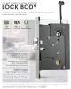LOCSTAR 8088 RFID Card Mechnical Key Unlock Hotel Door Lock Rose Gold LOCSTAR 8088 RFID Card Mechnical Key Unlock Hotel Door Lock Rose Gold