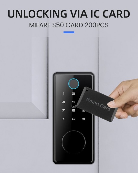 LOCSTAR C87 Automatic Fingerprint Lock Entry Door Password Smart Lock Black LOCSTAR C87 Automatic Fingerprint Lock Entry Door Password Smart Lock Black
