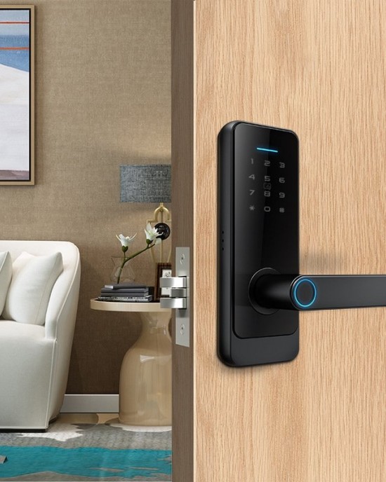 LOCSTAR C89 Smart Fingerprint Password Lock Home Indoor Door TUYA System Lock Black LOCSTAR C89 Smart Fingerprint Password Lock Home Indoor Door TUYA System Lock Black