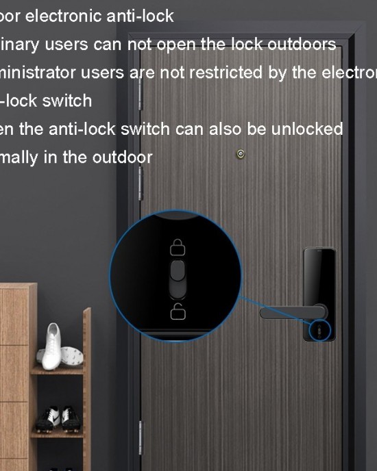 LOCSTAR C89 Smart Fingerprint Password Lock Home Indoor Door TUYA System Lock Black LOCSTAR C89 Smart Fingerprint Password Lock Home Indoor Door TUYA System Lock Black