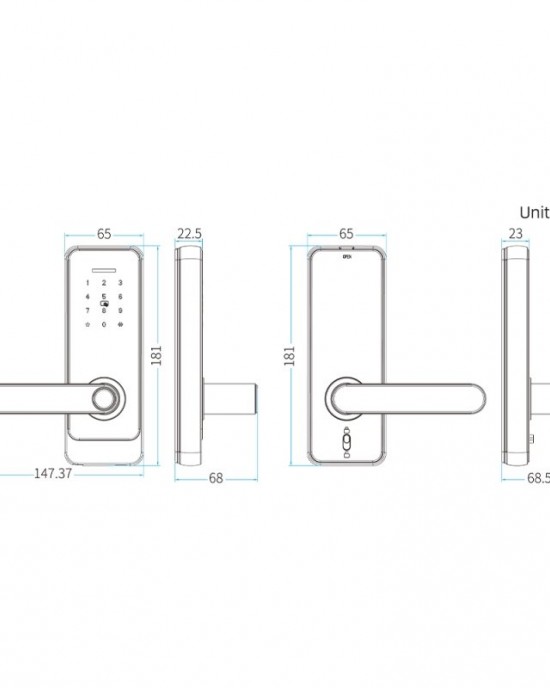 LOCSTAR C89 Smart Fingerprint Password Lock Home Indoor Door TUYA System Lock Black LOCSTAR C89 Smart Fingerprint Password Lock Home Indoor Door TUYA System Lock Black