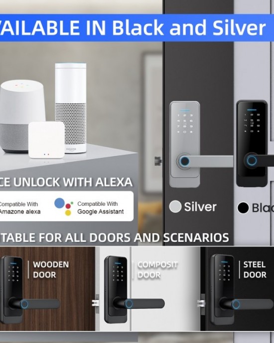 LOCSTAR C89 Smart Fingerprint Password Lock Home Indoor Door TUYA System Lock Black LOCSTAR C89 Smart Fingerprint Password Lock Home Indoor Door TUYA System Lock Black