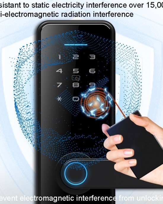 LOCSTAR C89 Smart Fingerprint Password Lock Home Indoor Door TUYA System Lock Black LOCSTAR C89 Smart Fingerprint Password Lock Home Indoor Door TUYA System Lock Black