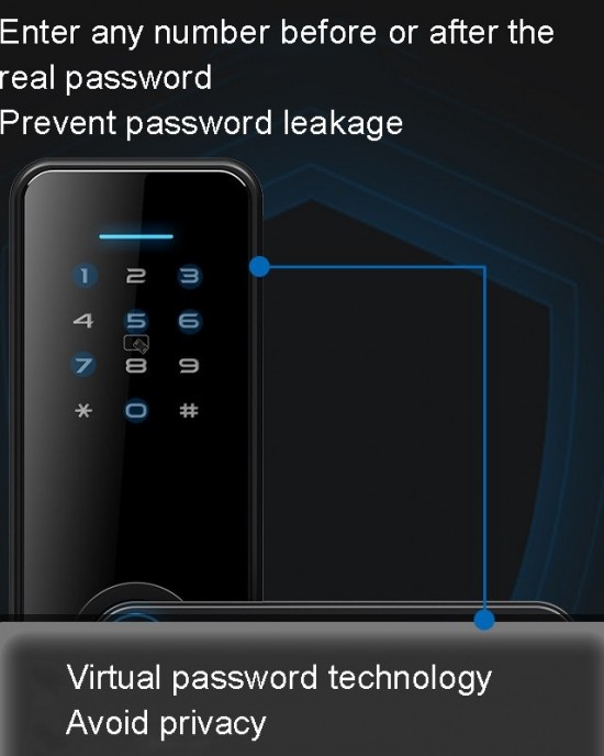 LOCSTAR C89 Smart Fingerprint Password Lock Home Indoor Door TUYA System Lock Black LOCSTAR C89 Smart Fingerprint Password Lock Home Indoor Door TUYA System Lock Black