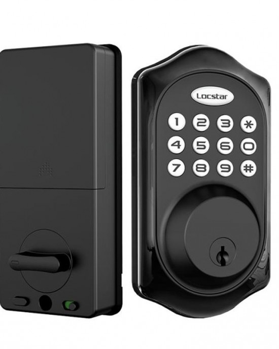 LOCSTAR C88 Bluetooth Remote Tuya Automatic Smart Electronic Password Door Lock Black LOCSTAR C88 Bluetooth Remote Tuya Automatic Smart Electronic Password Door Lock Black
