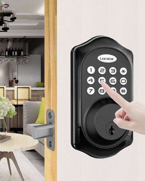 LOCSTAR C88 Bluetooth Remote Tuya Automatic Smart Electronic Password Door Lock Black LOCSTAR C88 Bluetooth Remote Tuya Automatic Smart Electronic Password Door Lock Black