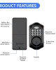 LOCSTAR C88 Bluetooth Remote Tuya Automatic Smart Electronic Password Door Lock Black LOCSTAR C88 Bluetooth Remote Tuya Automatic Smart Electronic Password Door Lock Black
