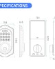 LOCSTAR C88 Bluetooth Remote Tuya Automatic Smart Electronic Password Door Lock Black LOCSTAR C88 Bluetooth Remote Tuya Automatic Smart Electronic Password Door Lock Black