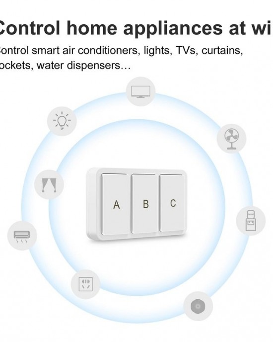 Zigbee Tuya Smart 3 key Situational Wireless Smart Switch 3 Road Zigbee Tuya Smart 3 key Situational Wireless Smart Switch 3 Road