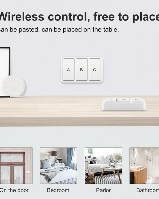 Zigbee Tuya Smart 3 key Situational Wireless Smart Switch 3 Road Zigbee Tuya Smart 3 key Situational Wireless Smart Switch 3 Road