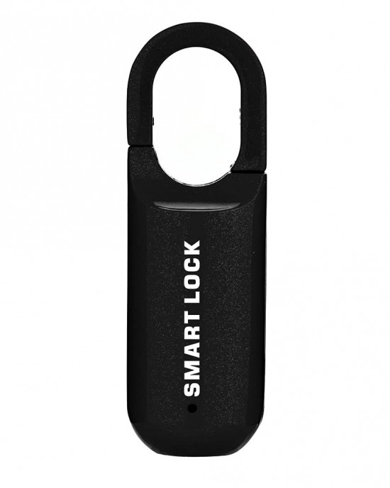 Smart USB Charging Bag Fingerprint Padlock Furniture Backpack Lock Black Smart USB Charging Bag Fingerprint Padlock Furniture Backpack Lock Black